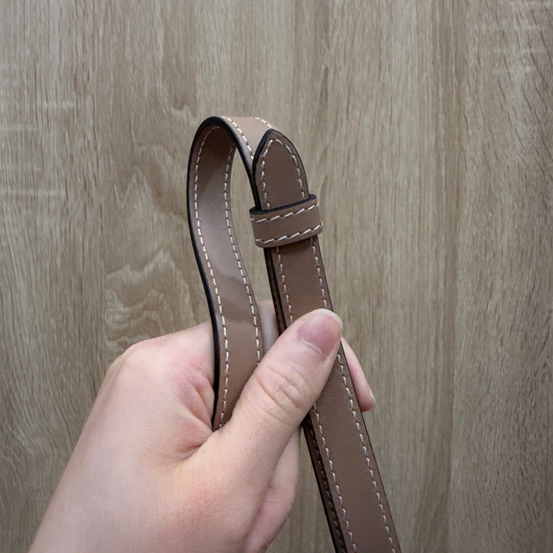 Burberry 黃白黑拼色TB釦雙層斜背包-14