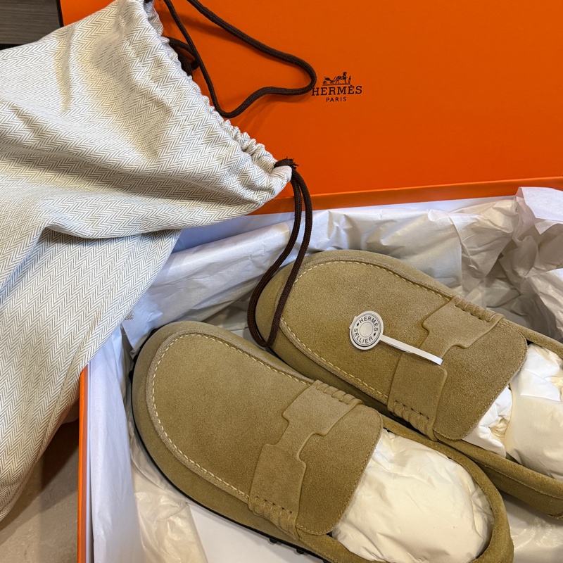 愛馬仕Lazy樂福鞋 米色 雪花石膏 全新🐎39號-2