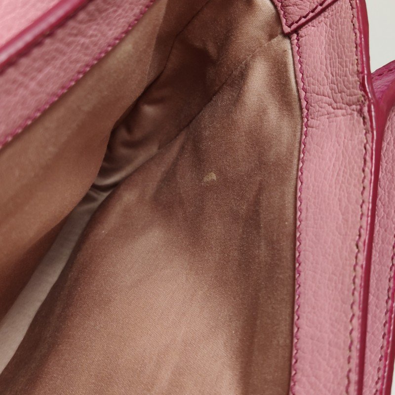 Miu Miu Madras羊皮拼色金屬鎖扣斜挎包單肩包-9