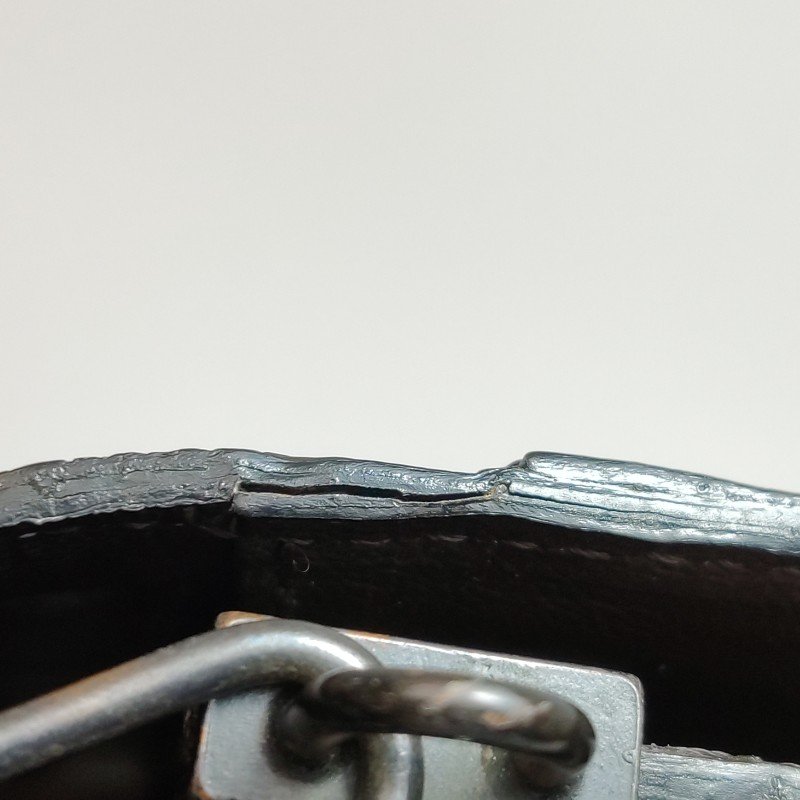 Saint Laurent羊皮蜥蜴皮拼色YSL標誌翻蓋單肩包-18