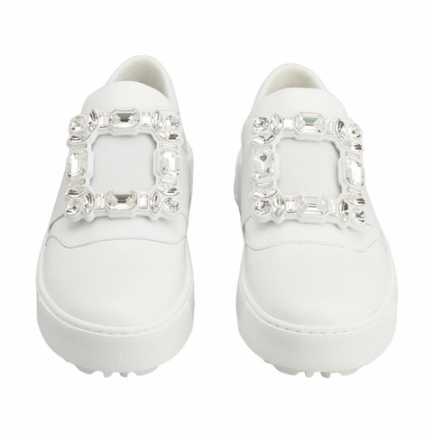 Roger Vivier 女士 Very Vivier 鑽扣徽標休閒鞋35 35.5 碼