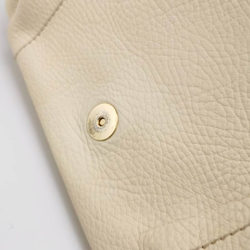 Celine牛皮純色翻蓋單肩包-10