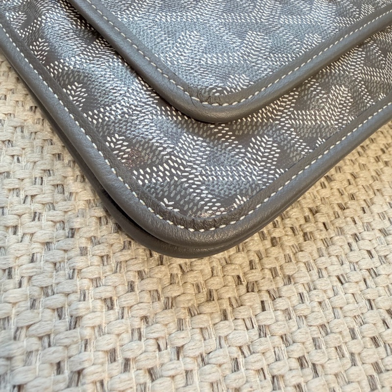 Goyard 信封包 灰色9.5新-11