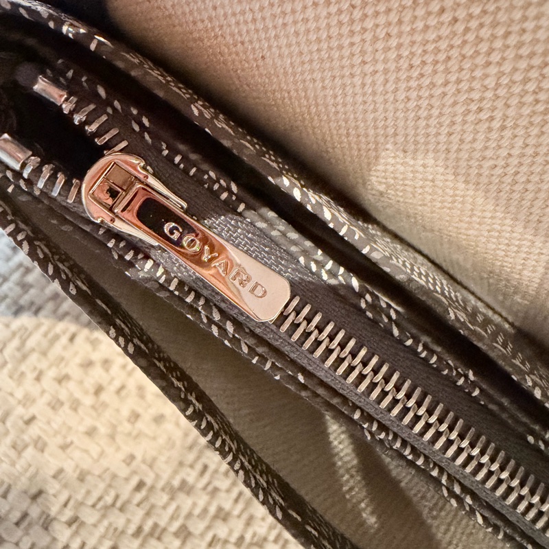 Goyard 信封包 灰色9.5新-12