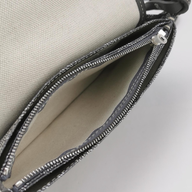 Goyard 信封包 灰色9.5新-13