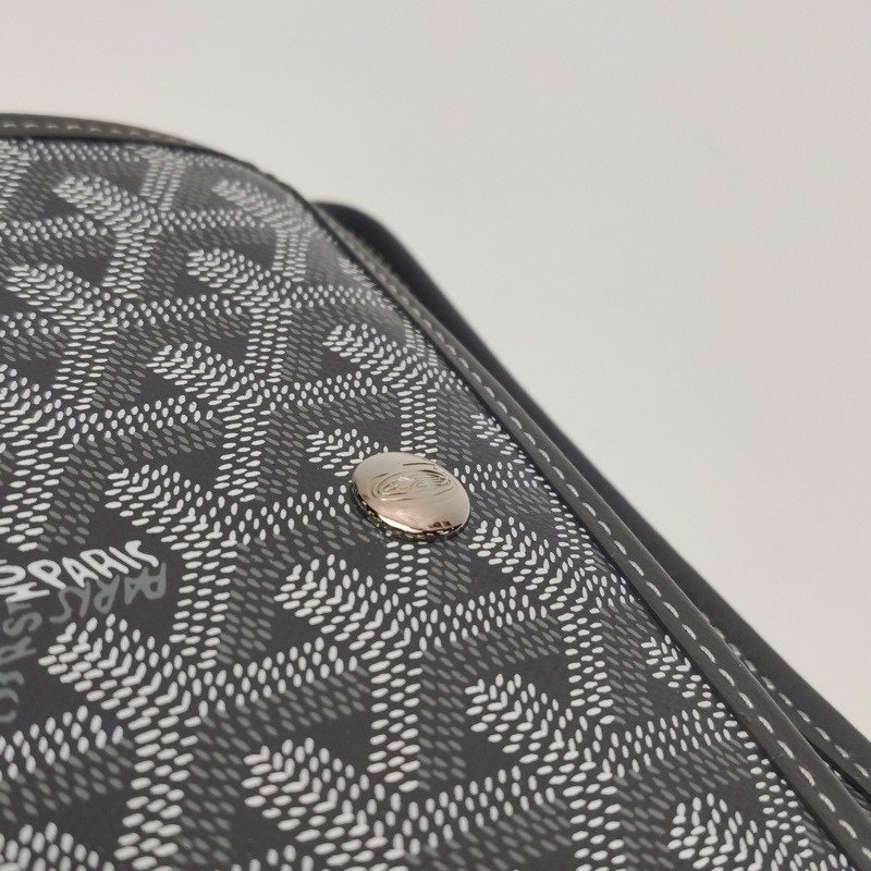 Goyard 信封包 灰色9.5新-14
