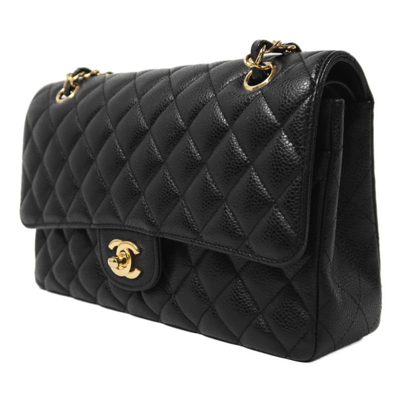 CHANEL 牛皮皮革Classic 25金扣鏈帶肩背袋-2