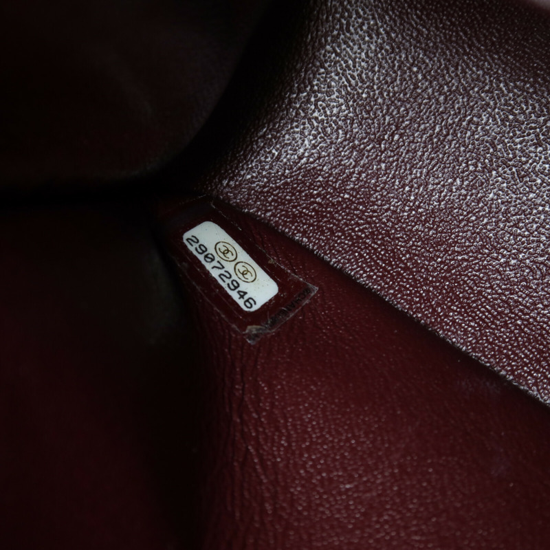 CHANEL 牛皮皮革Classic 25金扣鏈帶肩背袋-7