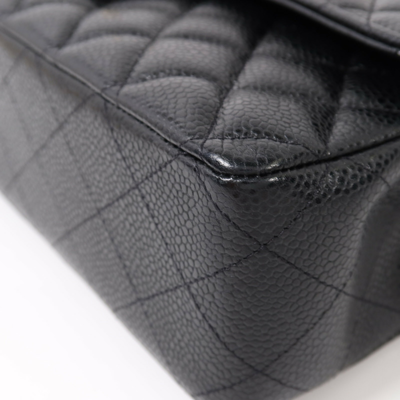 CHANEL 牛皮皮革Classic 25金扣鏈帶肩背袋-12