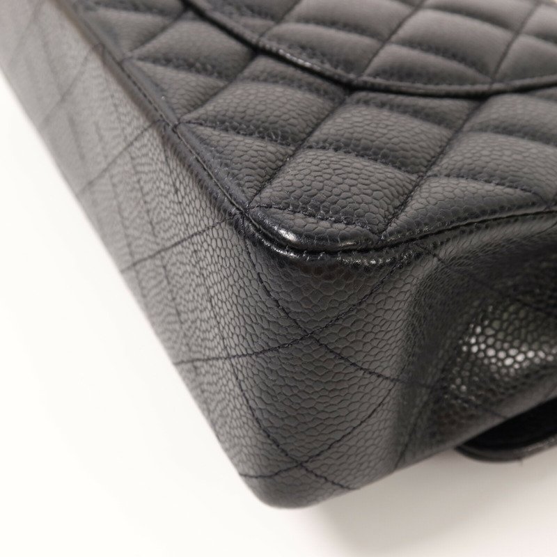 CHANEL 牛皮皮革Classic 25金扣鏈帶肩背袋-14