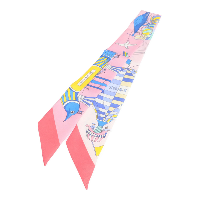 HERMES 絲質Twilly絲巾-0