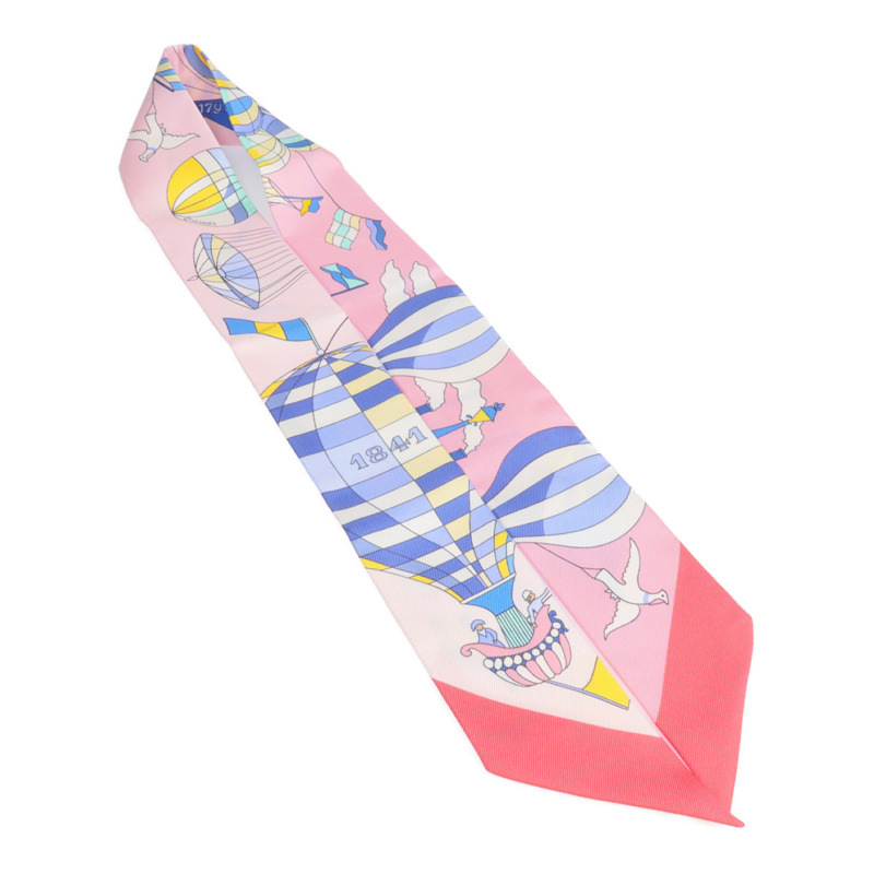 HERMES 絲質Twilly絲巾-3