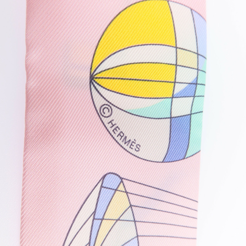 HERMES 絲質Twilly絲巾-5