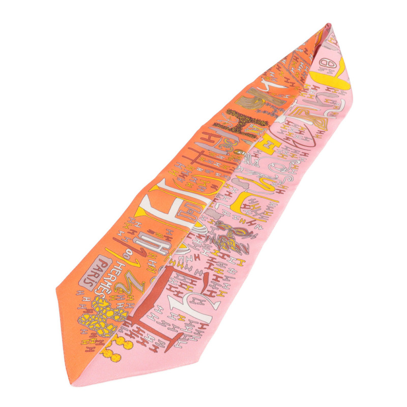 HERMES 絲質Twilly絲巾-2