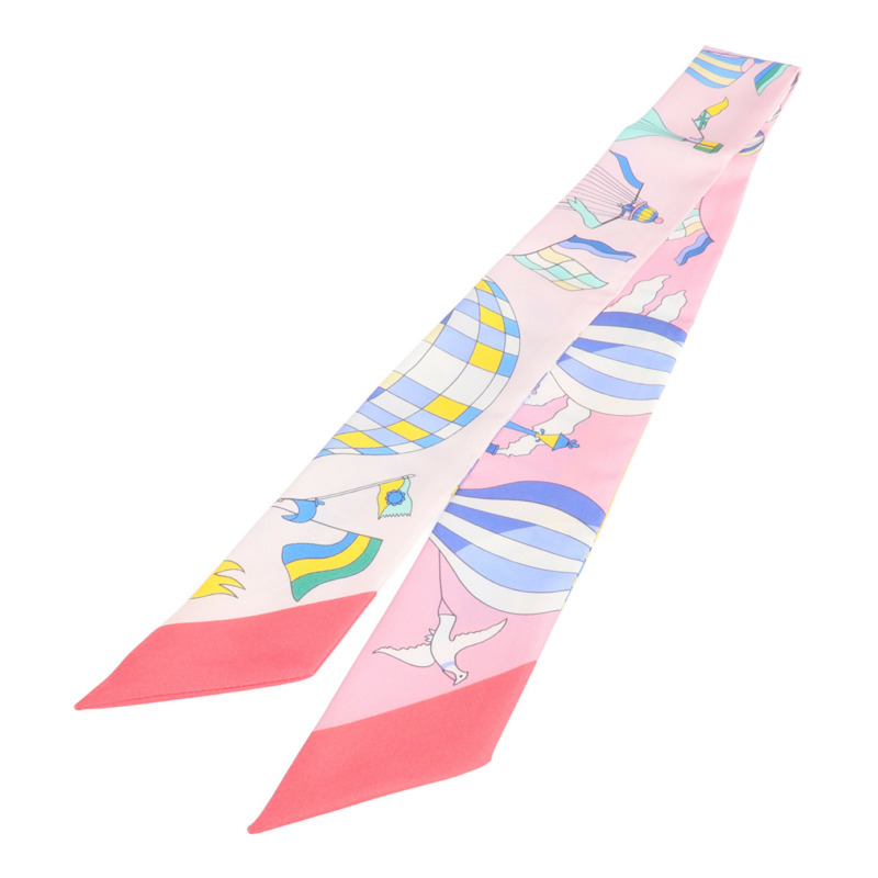 HERMES 絲質Twilly絲巾-1
