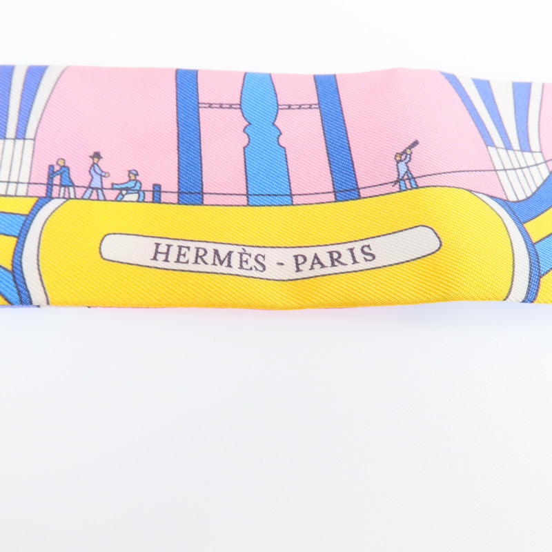 HERMES 絲質Twilly絲巾-4