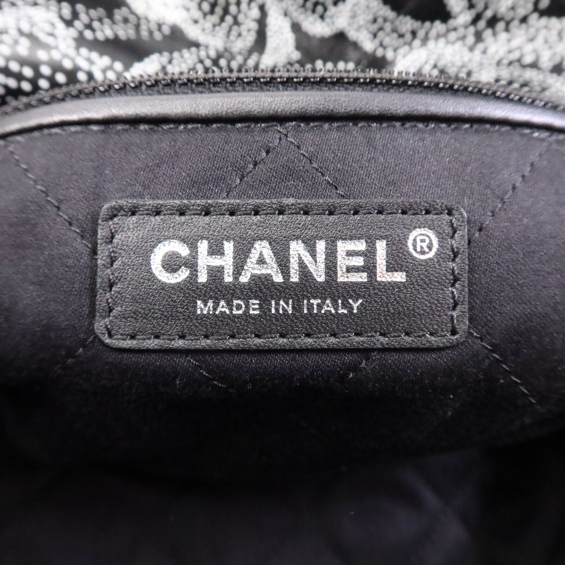 CHANEL 牛皮皮革C22 Medium Limited Edition銀扣鏈帶肩背袋-5