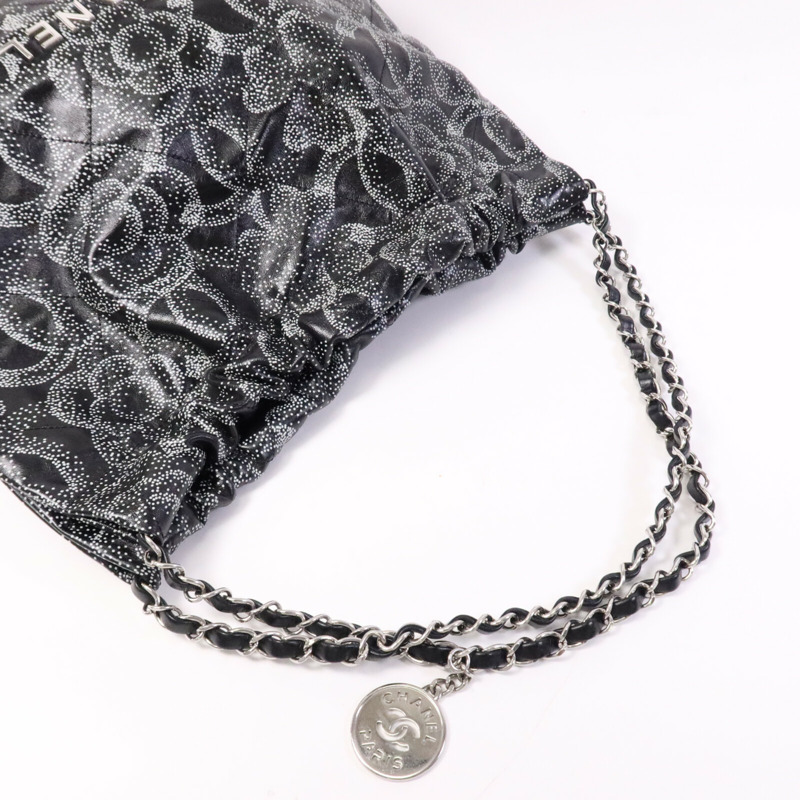 CHANEL 牛皮皮革C22 Medium Limited Edition銀扣鏈帶肩背袋-8