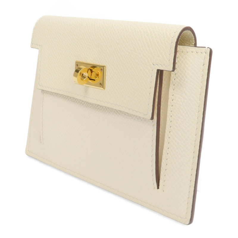 HERMES Epsom皮革Kelly Pocket金扣零錢包Nata-2