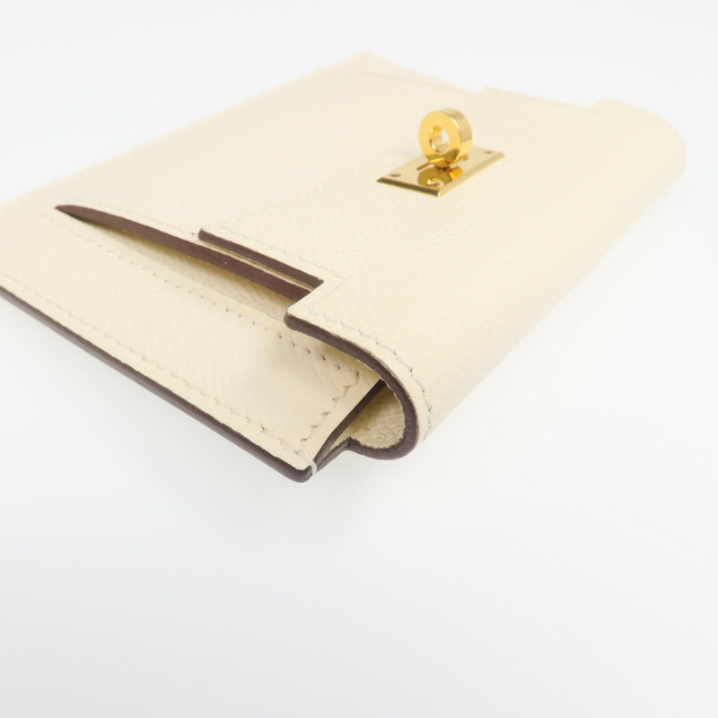 HERMES Epsom皮革Kelly Pocket金扣零錢包Nata-8