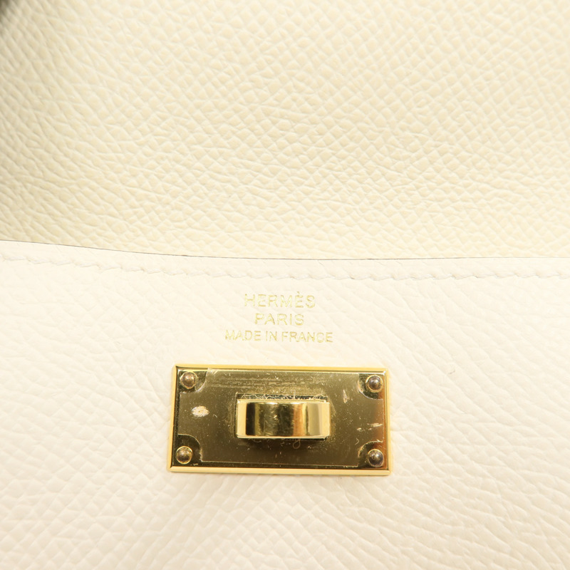 HERMES Epsom皮革Kelly Pocket金扣零錢包Nata-12