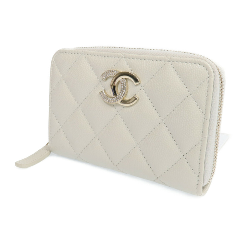 CHANEL 牛皮皮革Card Case銀扣卡片套-2