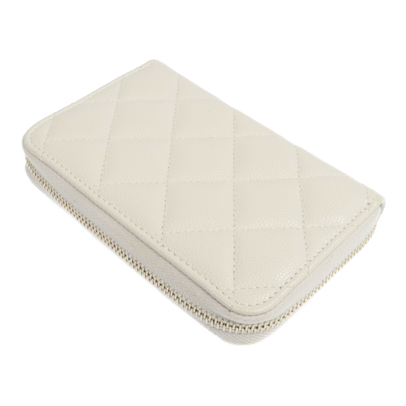 CHANEL 牛皮皮革Card Case銀扣卡片套-4