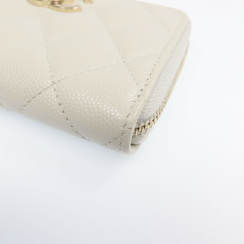 CHANEL 牛皮皮革Card Case銀扣卡片套-6