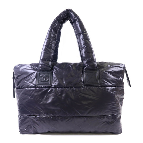 CHANEL 尼龍CoCo Cocoon銀扣肩背袋/手挽袋