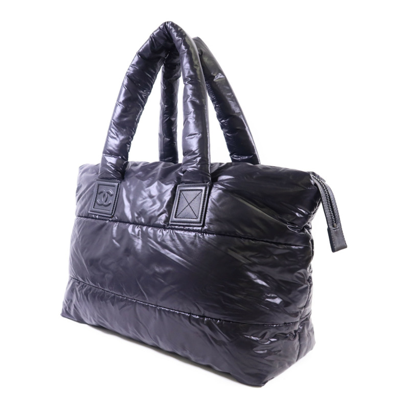 CHANEL 尼龍CoCo Cocoon銀扣肩背袋/手挽袋-2