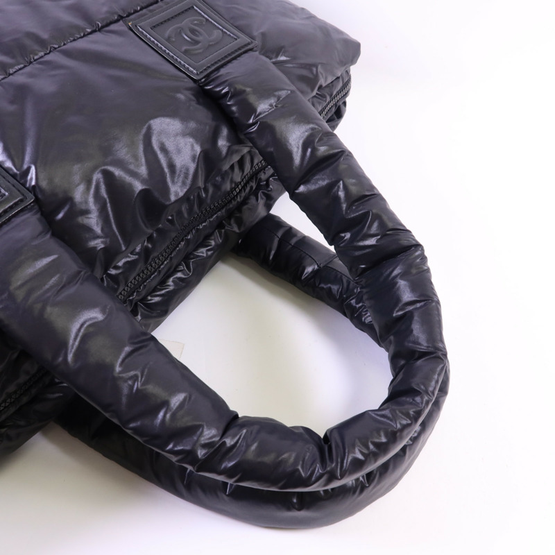 CHANEL 尼龍CoCo Cocoon銀扣肩背袋/手挽袋-4