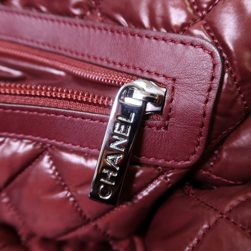 CHANEL 尼龍CoCo Cocoon銀扣肩背袋/手挽袋-8