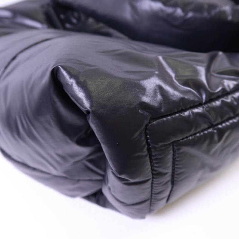 CHANEL 尼龍CoCo Cocoon銀扣肩背袋/手挽袋-10