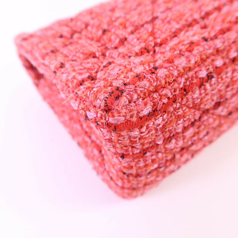 CHANEL 斜紋軟呢Mini Reissue 2.55金扣鏈帶肩背袋-16