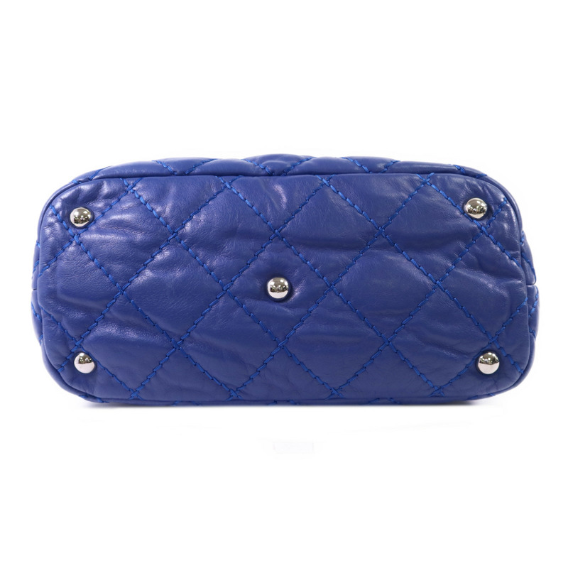 CHANEL 牛皮皮革Chain Shoulder Bag銀扣鏈帶肩背袋-3