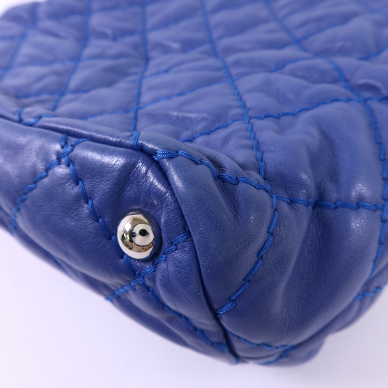 CHANEL 牛皮皮革Chain Shoulder Bag銀扣鏈帶肩背袋-15