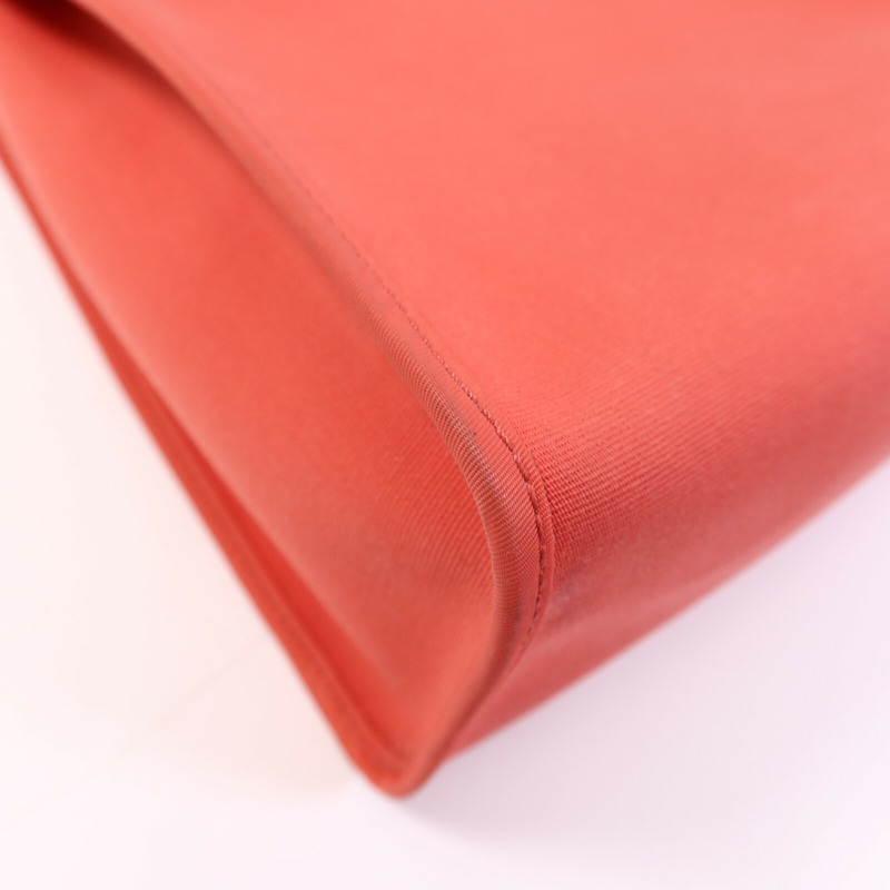 HERMES 帆布Herbag PM銀扣手挽肩背兩用袋Bougainvillea-10