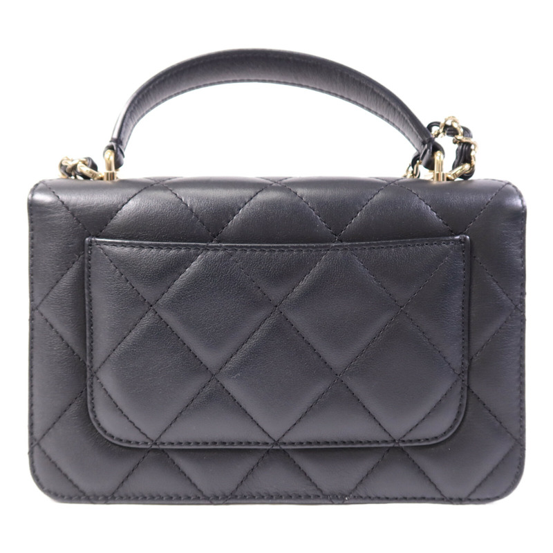 CHANEL 牛皮皮革2 Way Shoulder Bag金扣鏈帶肩背袋-1