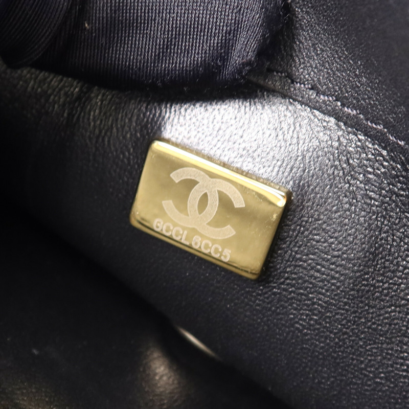 CHANEL 牛皮皮革2 Way Shoulder Bag金扣鏈帶肩背袋-7