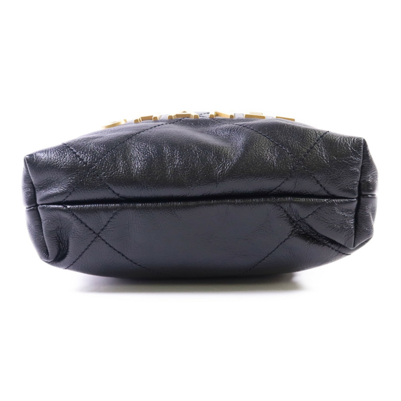 CHANEL 牛皮皮革C22 Mini金扣手挽肩背兩用袋-3