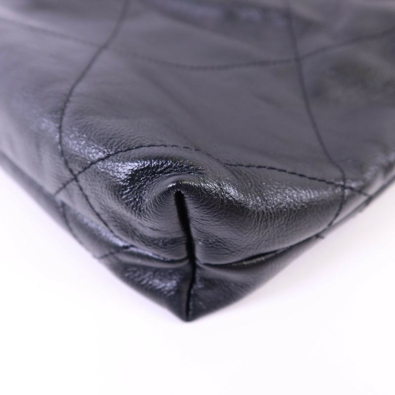 CHANEL 牛皮皮革C22 Mini金扣手挽肩背兩用袋-13