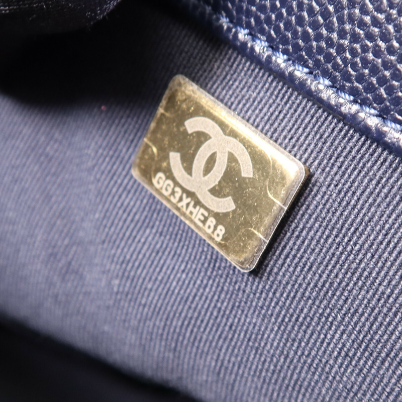 CHANEL 牛皮皮革Shoulder Bag金扣鏈帶肩背袋-7