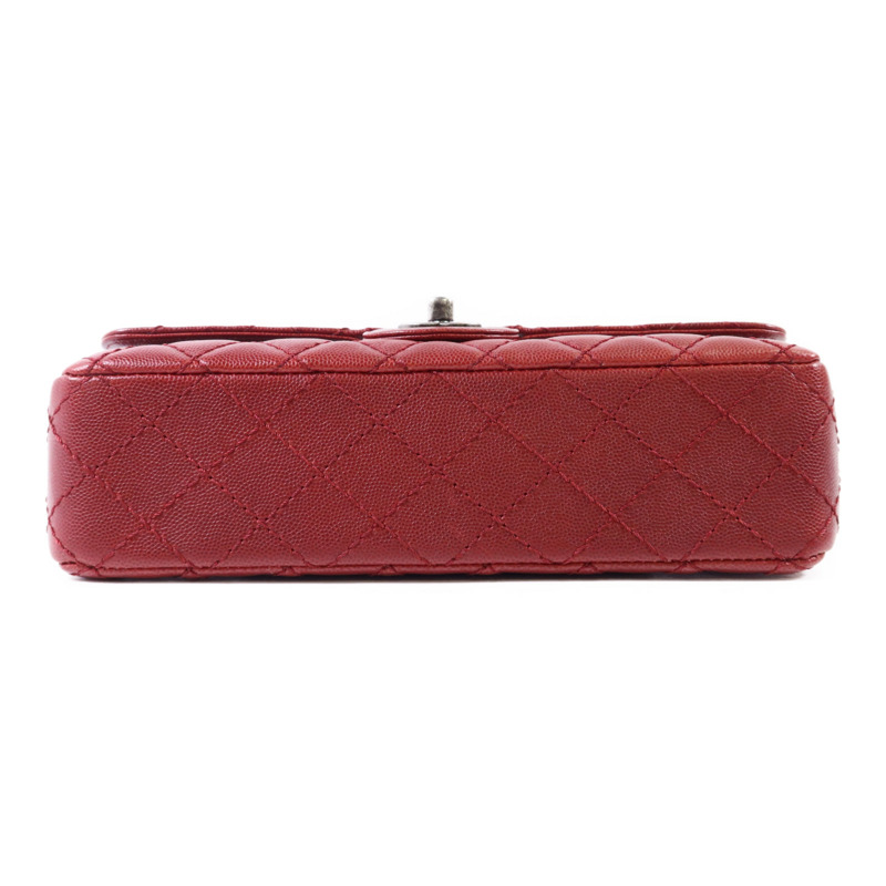 CHANEL 牛皮皮革Classic 25銀扣鏈帶肩背袋-3