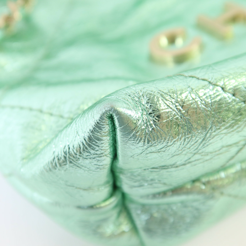 CHANEL 牛皮皮革C22 Mini金扣手挽肩背兩用袋-11