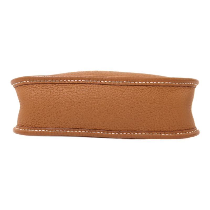 HERMES Clemence皮革Evelyne TPM金扣肩背袋Gold-3