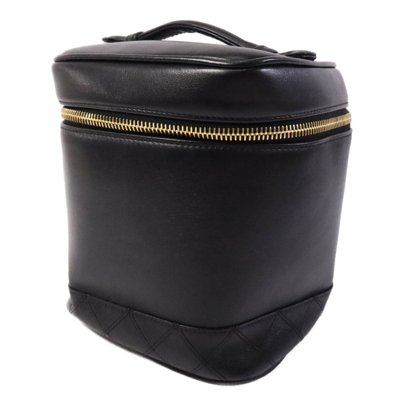 CHANEL 羊皮皮革Vintage Vanity Case金扣手挽袋-2