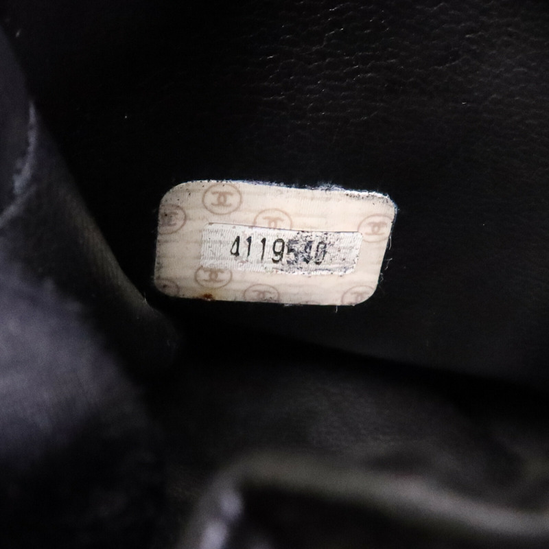 CHANEL 羊皮皮革Vintage Vanity Case金扣手挽袋-7