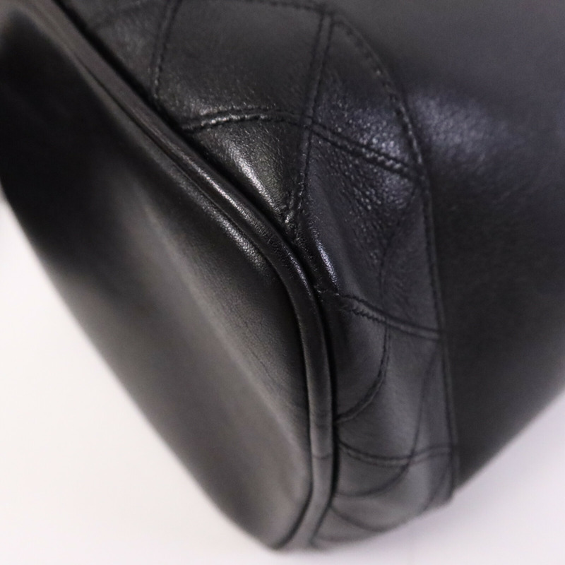 CHANEL 羊皮皮革Vintage Vanity Case金扣手挽袋-9