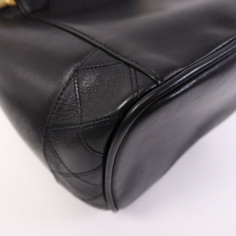 CHANEL 羊皮皮革Vintage Vanity Case金扣手挽袋-12