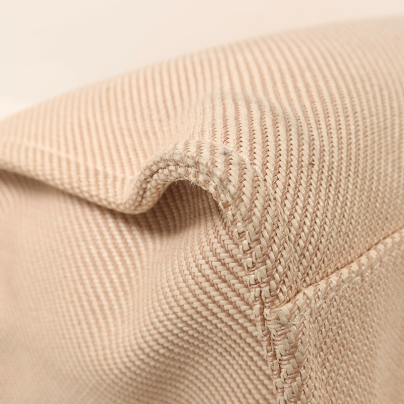 CHANEL 帆布Deauville Tote金扣鏈帶手挽袋-9